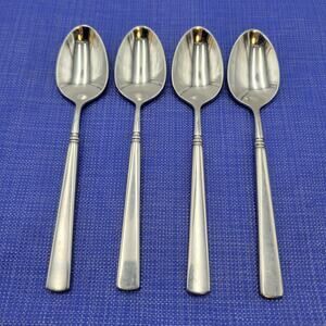 Oneida Cube EASTON Stainless Teaspoon Set of 4 Flatware 6"